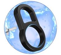 QiKKago Accesorio De Anillo Elástico De Silicona Negra Multifuncional para Entrenamiento De Estiramiento De Yoga, Mejora La Resistencia Y La Fuerza