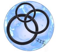 QiKKago Accesorio De Anillo Fijo De Alta Elasticidad Negro En 3 Tamaños, Herramienta De Entrenamiento De Resistencia para Hombres