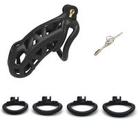 QiKKago Accesorio De Jaula De Fitness Negro con 4 Anillos De TamañO Diferente para Mejorar La Resistencia, Mejorar La Durabilidad Y La Dureza Muscular - H12