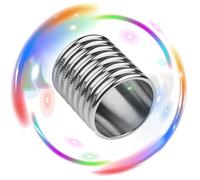 QiKKago Accesorio Multifuncional Masculino En Forma De Cubo De Acero Inoxidable Anti Gota Anillo De ProteccióN De Fitness con Textura Tridimensional - Regalo De Pareja - K + 2 (38 Mm)