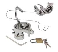 QiKKago Accesorios De Entrenamiento De Acero Inoxidable Masculino, Equipo De Ejercicio De Estiramiento FíSico Doble De Uso Pesado, Mejorar La Resistencia Y La Fuerza (Jaula) - K + 6