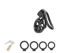 QiKKago Accesorios Especiales De Jaula Protectora De Resina Deportiva Negra, Equipados con 4 Anillos Y Llaves De Diferentes TamañOs - K + 13