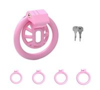 QiKKago Accesorios Especiales De Jaula Protectora De Resina Deportiva Y De Fitness Rosa, con 4 Anillos, Ligeros Y CóModos, Mejoran La Eficacia De Combate - A - H13