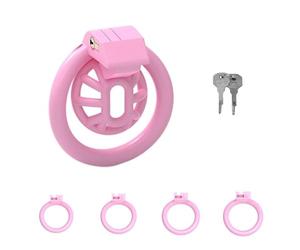 QiKKago Accesorios Especiales De Jaula Protectora De Resina Deportiva Y De Fitness Rosa, con 4 Anillos, Ligeros Y CóModos, Mejoran La Eficacia De Combate - A - H13