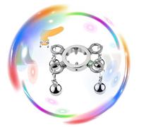 QiKKago Accesorios Multifuncionales Masculinos Multifuncionales del Equipo De Entrenamiento Deportivo del Peso del Acero Inoxidable con Tornillos ExtraíBles -Par Regalo-K + 1 (Cuatro Bolas + 50mm)