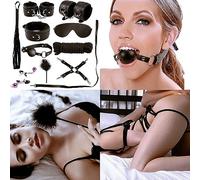 QiKKago Accessori multifunzionali per Sport invernali: 10 pezzi di Abbigliamento da Allenamento in Pelle nera, attrezzatura Fitness Yoga, Regalo Originale - K22