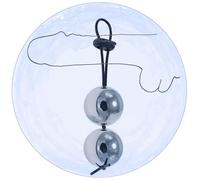 QiKKago Acero Inoxidable Resistente Al Estiramiento Accesorios De TraccióN De Doble Bola De TamañO MúLtiple, Accesorios De Fitness De Fuerza Masculina (30 Mm)