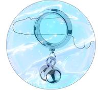 QiKKago Anillo De Acero Inoxidable Espesado Amplio con 2 Bolas De Entrenamiento - Engranaje para Entrenamientos De Mejora De La Fuerza Dirigida De Los Hombres (S) -Y16.2