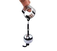 QiKKago Anillo De Estiramiento De Metal De Fitness Masculino con Bolas De Pesaje De Diferentes TamañOs, Camisa De Bola para La ExploracióN Personal De Los Hombres - K + 3 (30 Mm)