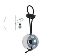 QiKKago Balle Unique En Acier Inoxydable MâLe (30mm) + Accessoires De Corde Pour L'Exercice Quotidien - Y4.1