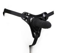 QiKKago CinturóN De Cuero Negro para Mujer con Varilla De Silicona Larga Y Corta, Correa De Tres VíAs Ajustable + Varilla De Silicona para El Entrenamiento De Resistencia - K + 3.2 (M)