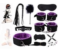 QiKKago Conjunto De 10 Piezas De Nylon Morado Sin OxíGeno para Hacer Ejercicio, Incluyendo Vendas para Los Ojos Y Horquillas para Dormir, para Satisfacer Las MúLtiples Necesidades Deportivas - D4