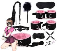 QiKKago Conjunto De 10 Piezas De Nylon Rosa Ejercicios AeróBicos Al Aire Libre, con LáTigos De Entrenamiento, ActualizacióN De La Experiencia Deportiva - D3