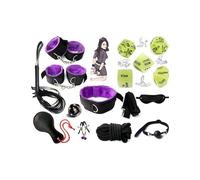QiKKago Conjunto De CombinacióN Deportiva MúLtiple De Nylon 15 Piezas De Juego De Accesorios Deportivos MúLtiples Rosas, con Un PatróN De AccióN Luminoso Dados Verdes - K7