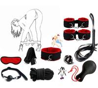 QiKKago Conjunto Multifuncional De 10 Piezas De Yoga De Nylon Rojo Avanzado para Entusiastas De La NatacióN Y El Fitness - D6