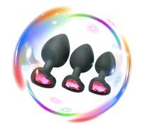 QiKKago Conjunto Multifuncional De Entrenador De ArticulacióN De Cadera De 3 Piezas, Equipado con Diamantes En Forma De CorazóN Accesorios EláSticos -K + 10 (Color Rosa)