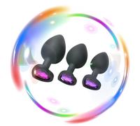 QiKKago Conjunto Multifuncional De Entrenador De ArticulacióN De Cadera De 3 Piezas, Equipado con Diamantes En Forma De CorazóN Accesorios EláSticos -K + 10 (PúRpura)