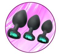 QiKKago Cono Cónico de Silicona Suave de 3 Piezas con Exquisitas Decoraciones en Forma de Corazón, Accesorio Portátil para el Entrenamiento de Cadera (Verde)