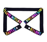 QiKKago Correas De CinturóN De Cuatro VíAs Ajustables con Texto De Color, Banda De Soporte De Cuatro VíAs para Hombres-K + 7 (Colorido)