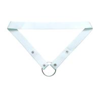 QiKKago Correas De CinturóN De Dos VíAs Ajustables con Botones, Banda Anti De Dos VíAs para Hombres-K + 6 (Blanco)