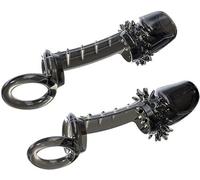 QiKKago Dos Accesorios CláSicos De Entrenamiento De Fuerza De Silicona Suave Negra, Adecuados para Novatos En Fitness, Accesorios Necesarios para Deportes AnaeróBicos - D2