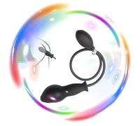 QiKKago Entrenador Inflable De Cadera Negro con Bolas Dobles, Enchufe CóModo para El Entrenamiento De La Flexibilidad- Accesorios De Entrenamiento - Z + 12