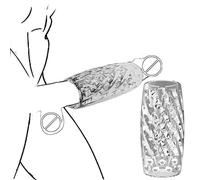 QiKKago Hombre Transparente De Silicona Personal De Fitness Y Ejercicio Accesorio PortáTil, Mejorando La Resistencia Personal Y La Fuerza, Regalo De Pareja - K + 10