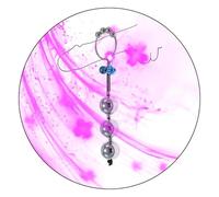 QiKKago Hombres De Acero Inoxidable SóLido Entrenamiento Bola Anillo Fuerza Estiramiento Conjunto 35mm Anillo 25mm Tres Bolas - Y11.3.1 (3 Bolas)