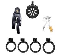 QiKKago Jaula De Tableta De ProteccióN De Fitness De PláStico Abs Rosa, Equipo De ProteccióN Profesional, Cuatro Anillos De TamañO, CóModo De Usar.