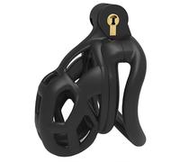 QiKKago Jaula Protectora Especial De Resina Abs Negra, CóDigo S - Jaula Protectora En Forma De Serpiente, 4 Anillos De Diferentes TamañOs, Accesorios Deportivos Y De Fitness - K6