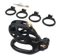 QiKKago Jaula Protectora Manual Negra Pura, FáCil De Usar, FáCil De Limpiar, Herramientas De Entrenamiento, Regalos para Parejas, Tipo S, F26