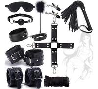 Qikkago Juego De 10 Piezas De Cuero Negro Para Fitness -Z