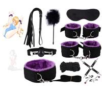 Qikkago Juego De 10 Piezas De Nylon Morado Para Deportes Y Fitness -Z09