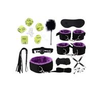 QiKKago Juego Deportivo De 10 Piezas Morado con Dados De Juego Verde, Rico Equipo Deportivo Y De Fitness, Ejercicio De Fuerza Muscular, Regalo para Parejas - K11