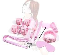 QiKKago Kit de Entrenamiento de Cuerpo Entero de 10 Piezas de Cuero Rosa Regalo para Parejas-Q