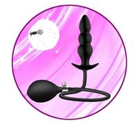 QiKKago Kit de Estiramiento de Silicona Inflable Ajustable de Alta Elasticidad para Entrenamiento de Fuerza de Cadera (Modelo de 3 Perlas)