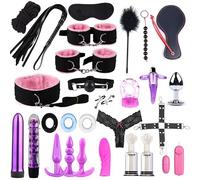 QiKKago Kit PortáTil De Entrenamiento Deportivo Extremo 28 Piezas con Kit De Pareja De Yoga Suave Y CóModo para Accesorios PortáTiles De Fitness-Pareja Regalo-K + 9 (PúRpura)