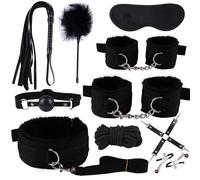 QiKKago Multifuncional 10 Piezas De Nylon Yoga Studio Set con Equipo De Fitness Stung, Accesorios Ajustables para Parejas De Vacaciones Regalo De VisióN General - K + 3 (Negro)