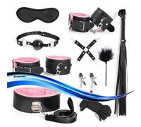 QiKKago Multifuncional 10 Piezas Liso PU Cuero Deportes, Fitness Y Aventura Accesorio Conjunto, Accesorio De Vida Perfecta, Regalo De Pareja - K + 11
