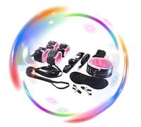 QiKKago PortáTil Estable Y CóModo! CinturóN De Cama De Cuero De Ocho Piezas Le Trae Una Experiencia De SueñO CóModa - Regalo De Pareja-K + 11 (Rosa)