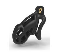 QiKKago Resina De Nylon Negra, Jaula De PáJaros PequeñA, Adecuada para PequeñOs Equipos Deportivos Interiores, FáCil De Usar, CinturóN PortáTil, con Mini Cerradura, Accesorios Deportivos CóModos, F-3