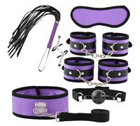 QiKKago Set De ProteccióN Deportiva Ajustable De Terciopelo De Cristal De 7 Piezas con La AdicióN De DiversióN A La Vida - Pareja Regalo-K + 2 (PúRpura)