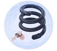 QiKKago Stretcher De Silicona, Negro Corto Bobina-Estilo, Nuevos Accesorios De Entrenamiento De Resistencia Multifuncional + Y36