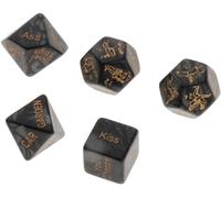 QiKKago Tuerca De Fitness Multifuncional De Resina Negra, 5, Silencio Duradero, Juego De Roles De Tablero De Ajedrez, Ligero Y PortáTil, Regalo Doble - F1
