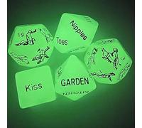 QiKKago Tuercas De Fitness Multifuncionales De Resina Fluorescente Verde, 5, Juegos De rol, Adecuados para Regalos De CumpleañOs para Amigos, F1
