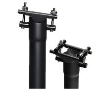 QIKU Tija de sillín Carbon para Bicicleta 、Negro 3K/UD Mate Diámetro 27.2 * 31.6 (27.2 * 400mm, UDmttt)