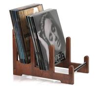 QILICZ Soporte para placa de fonógrafo, discos de vinilo, almacenamiento, soporte para discos, soporte, revistas, libros, decoración, estante de vinilo, 37 x 27 x 24 cm