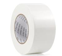 QILIMA blanca, 48mm x 45m, Cinta adhesiva de calidad profesional para reparar tuberías, parchear, fijar, embalar, marcar y sellar tanto en interiores como en exteriores