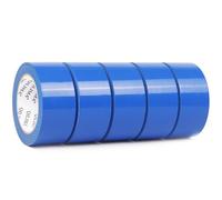 QILIMA Cinta Adhesiva Americana Profesional de Tela Azul - 48 mm x 27 m - 5 rollos - reparaciones, Fijar,bricolaje, manualidades (Interiores y Exteriores)
