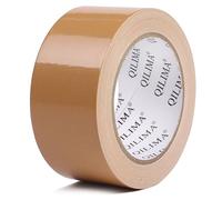 QILIMA Cinta de Tela Reforzada, Tela Impermeable, Cinta Durable de Grado Profesional para Manualidades, Reparar, Fijar, Atar, Reforzar o Sellar, 50mm x 25.1m, marrón